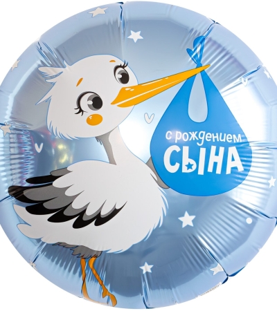  С Рождением Сына (аист)
